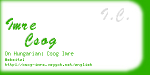 imre csog business card